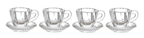 Victorian Cups and Saucers Set